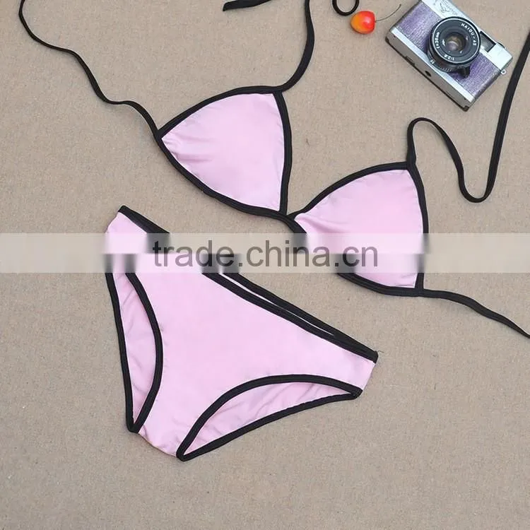 2017 new design custom swimwear packaging xxx hot sex bikini women beachwear