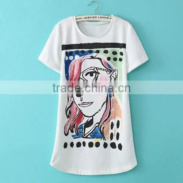 HD-D281 Wholesale fashion women cotton short dress/ladies casual dress