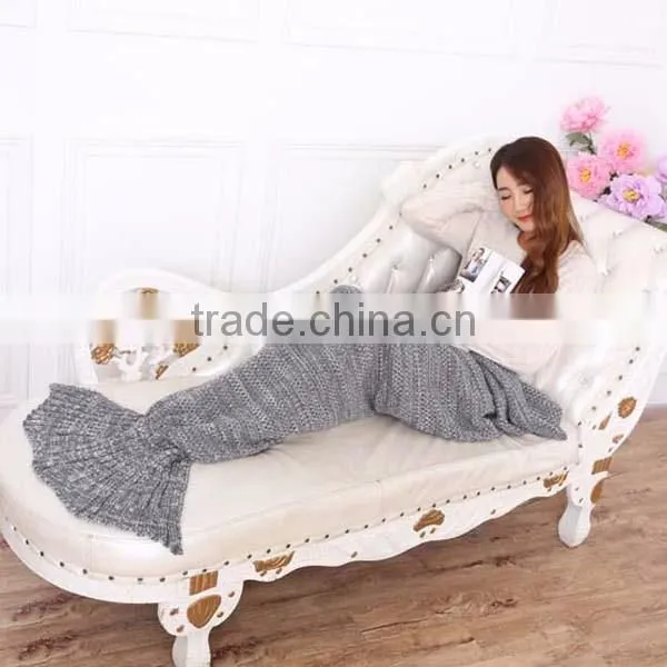 New Arrival Knitted Wearable Adults TV Mermaid Tail Blanket