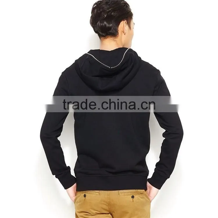 Custom cheap fitness hoodies thin fleece zip up hoodies men