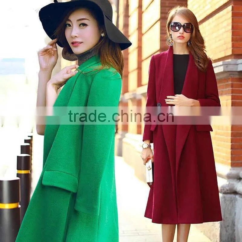 100% hand made fashion design winter women coat