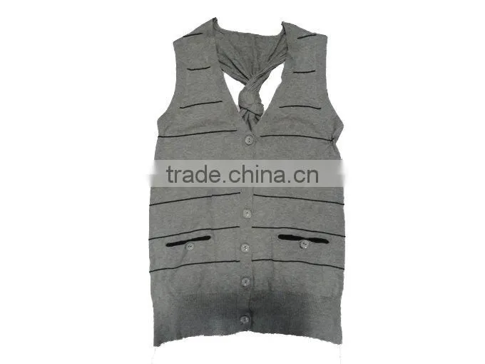 lady's summer fashion sweater with trim