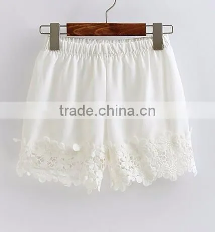 EY0612P Summer Ladies 2017 Classics Shorts With Lace Hem