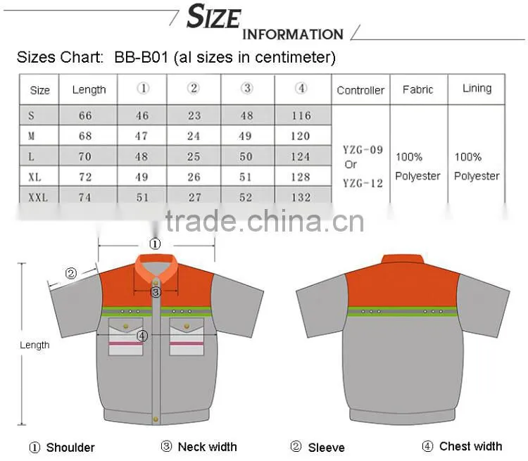 reflective factory LED light work safety work vest clothing with pockets