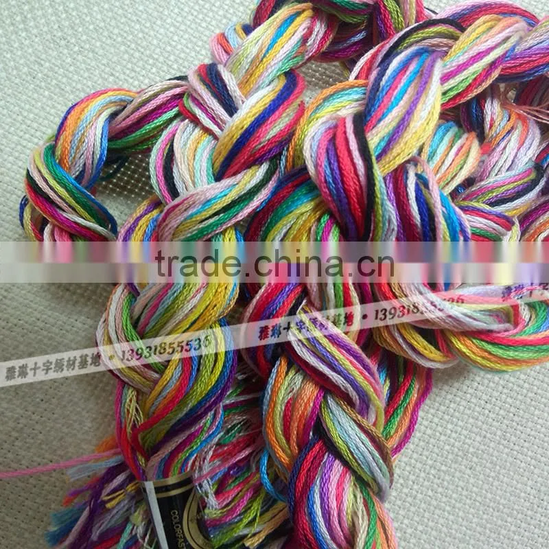beautiful cross stitch thread DIY gift