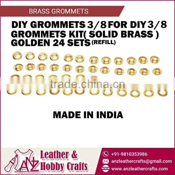 Wide Range of Brass Grommets for Clothes and Leather