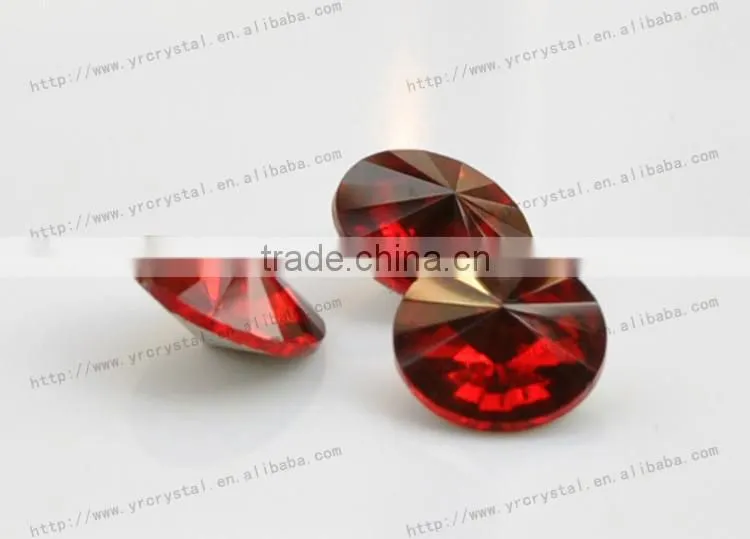 wholesale point back light siam color 1122 crystal stone crystal beads crystal fancy stone rivoli 8mm,10mm,12mm,14mm,16mm,18mm