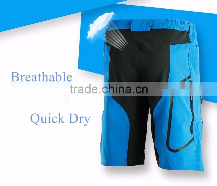 Men summer Cycling Shorts Downhill MTB Shorts Quick Dry Outdoor Bicycle with Belt Patchwork Breathable ridding Shorts