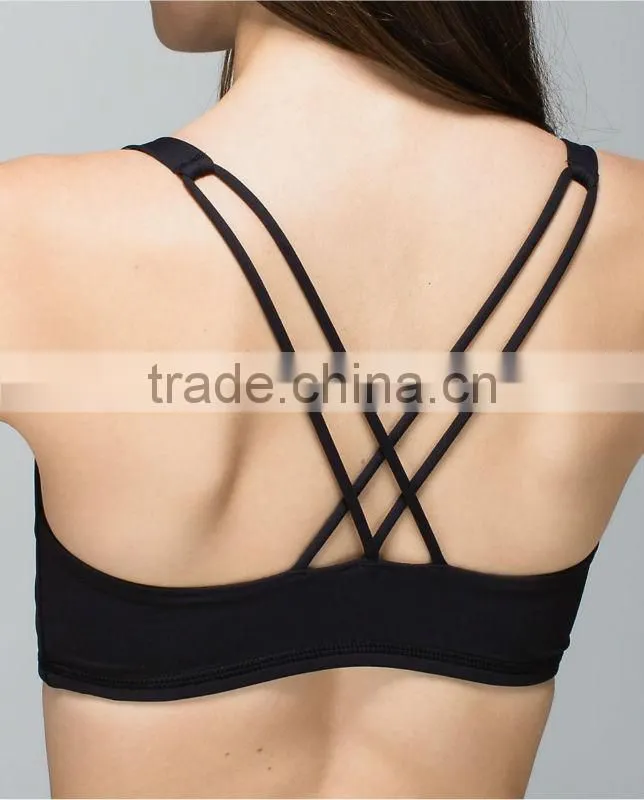 Open Back Lightweight Mesh Yoga Sports Bra