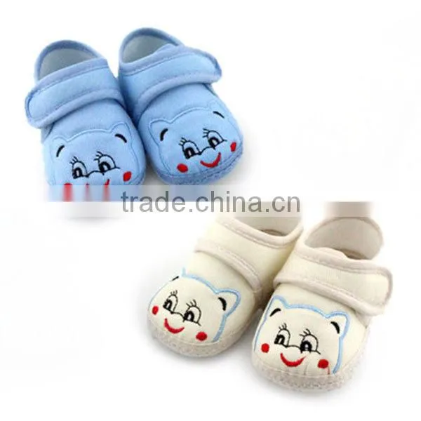 lovely smile face bear summer baby shoes for boy