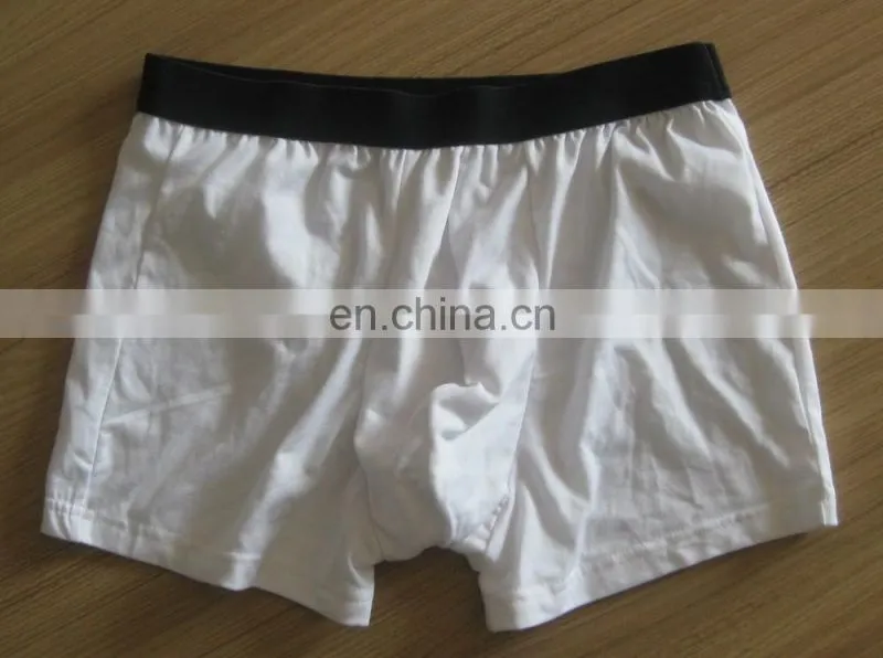 Polyester Sublimation white boxer shorts