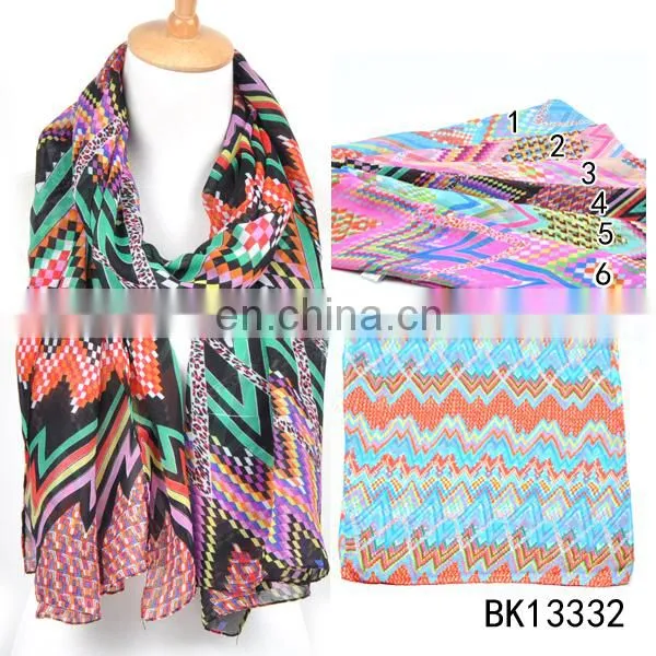 2015 New Arrive Spring Summer Lady Shawl Fashion Chiffon Wholesale Twill Scarf