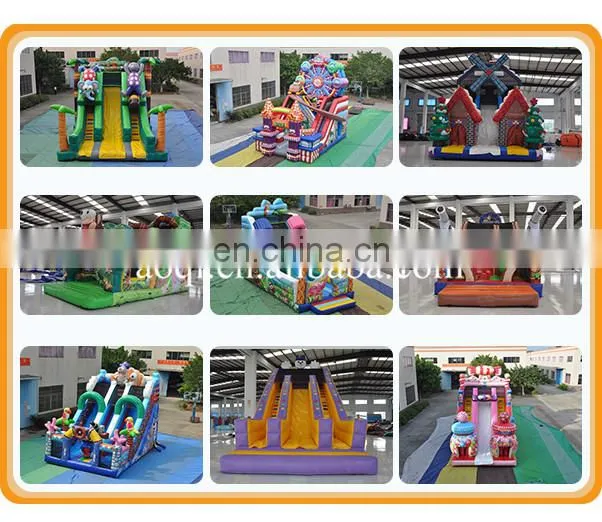 child inflatable climbing jump dry/wet duel slides for business