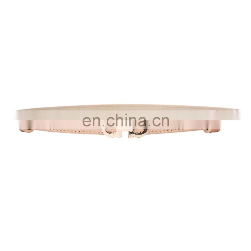Grace Karin Women Ladies Girls Adjustable Thin Skinny Polyurethane Leather Waist Belt CL010483