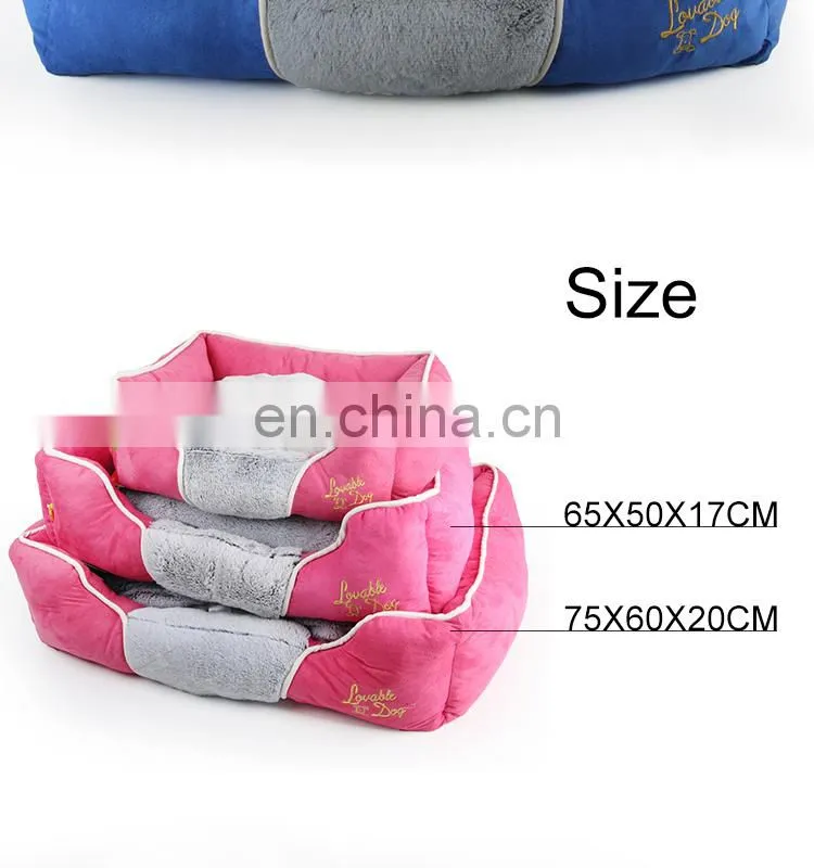 2014 Fur series rectangle pet bed, dog sleeping pad, 100% PP cotton