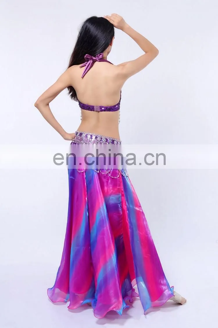 New sequins beading tassel elegant belly dance costumes outfit