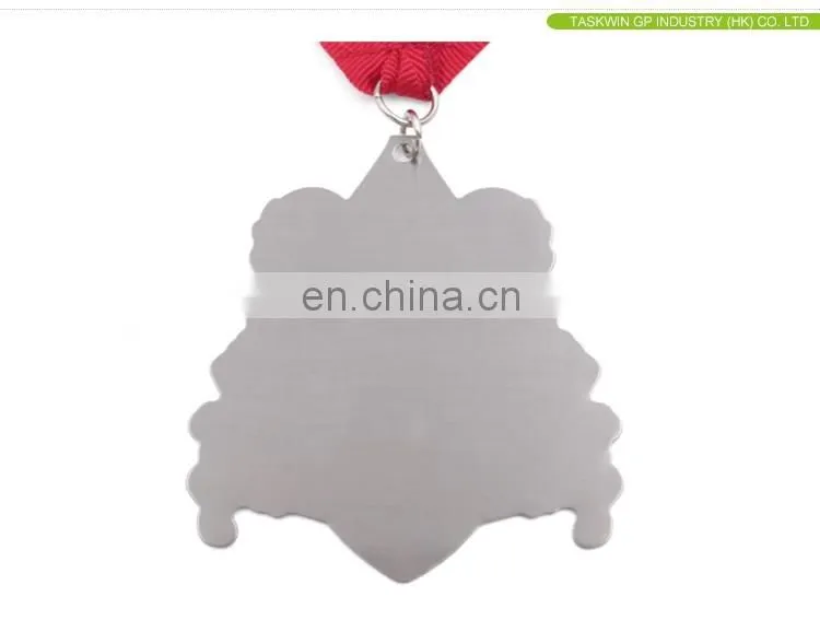 Newest customized souvenir 3d custom color metals medal with ribbon