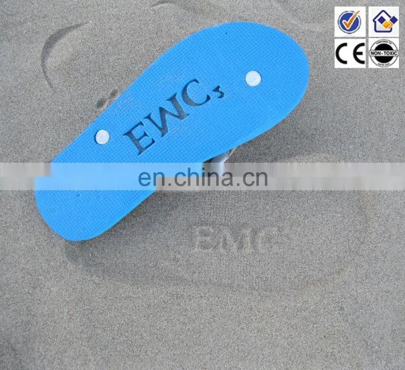 hot selling promotional die-cut logo design flip flops