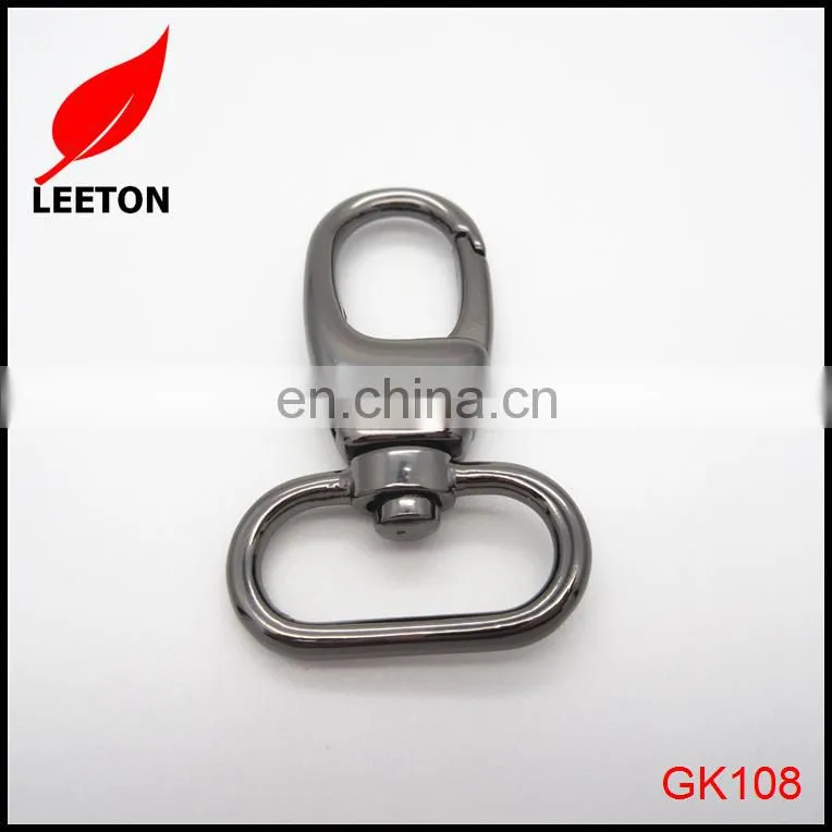 High quality Zinc alloy 1.0inch gunmetal swivel snap hook