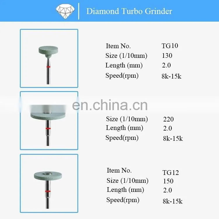 Dental diamond zirconia ceramic polishing turbo grinder