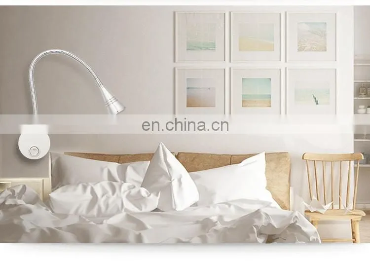 Modern Simple Design Mini Led Reading Lamp Eye Protected Led Standing Reading Lamp Hot Flexible Snake Led Reading Lamp