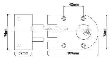 Zinc Alloy Housing Jimmy Proof with brass cylinder