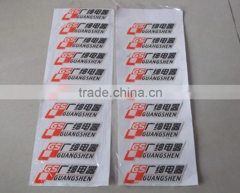 transparent soft epoxy doming resin sticker