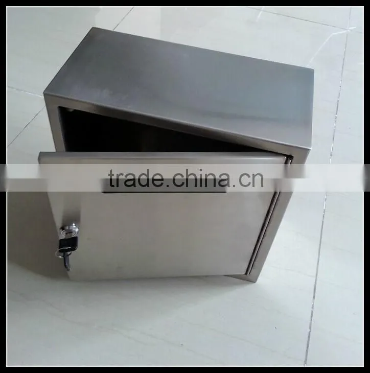 Stainless steel Lockable Mail Box and letterbox square indoor using