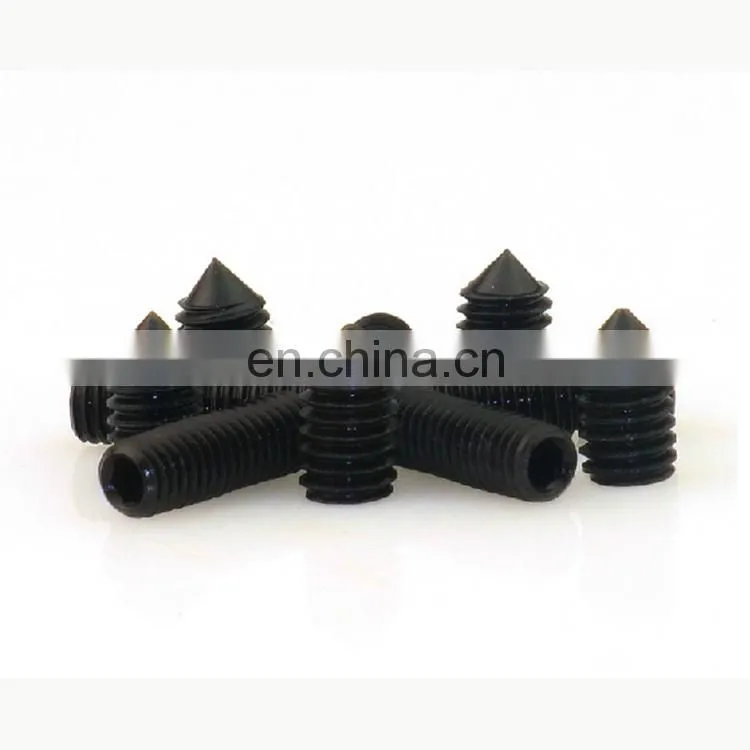 Professional DIN914 Hex Socket Set Screws With Cone Point