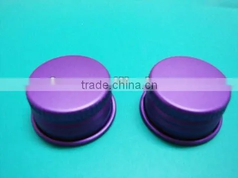 Aluminum cap with a ring