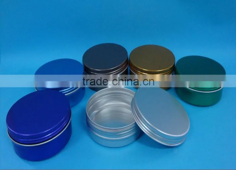 Wholesale aluminum jar,empty aluminum hand cream jar.