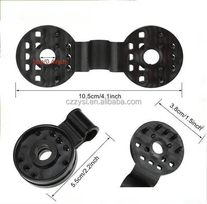 Shade Cloth Clips - Black Round Plastic Sun Shade Clip