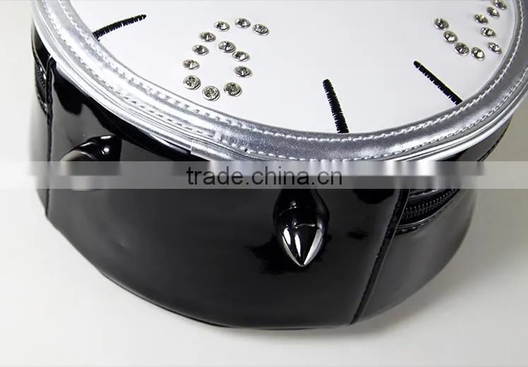 2015 alarm clock bags handbag , pu handbag,lady leather handbag