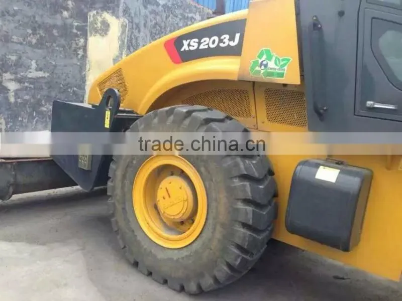 USED XCMG ROAD ROLLER 20 TON VIBRATORY ROAD ROLLER XS203J, 2014 MADE
