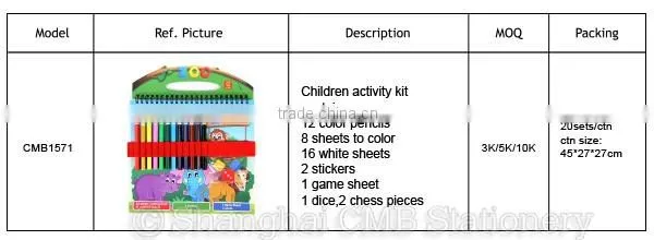 Eco friendly new product pencil drawing kit art and craft for children activity