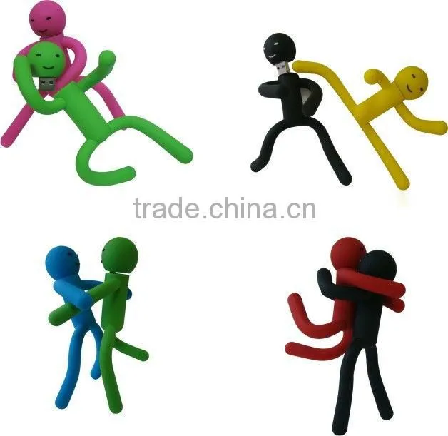 PVC Cartoon Character Usb Pendrive 2.0 Print design logo Make Mold Custom USB flash drives