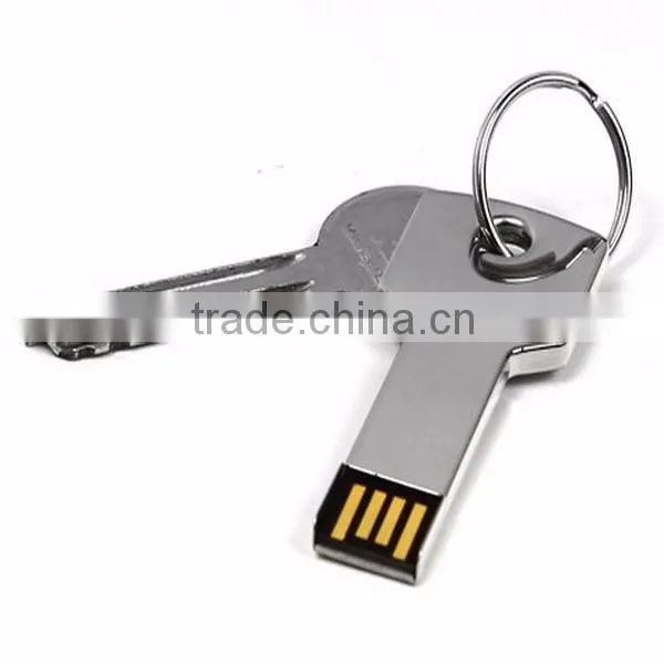 4GB Key Shaped Usb Stick With Stainless Steel
