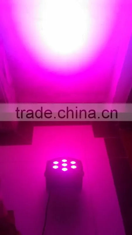 7pcs 10w flat led par rgbw for dj stage wall wash effect dmx512 ac110-240v good cheap price
