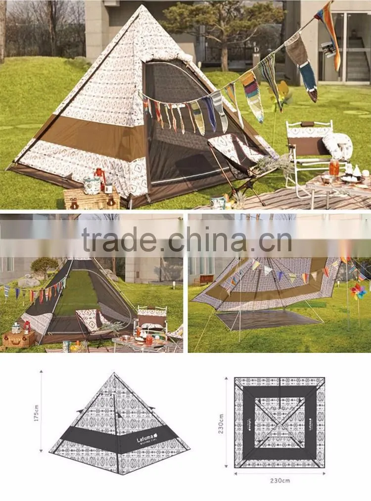 Camping Bell Folding Mosquito Net Play Garden Family Luxury Hotel Rooftop Outdoor Large Canvas Tent
