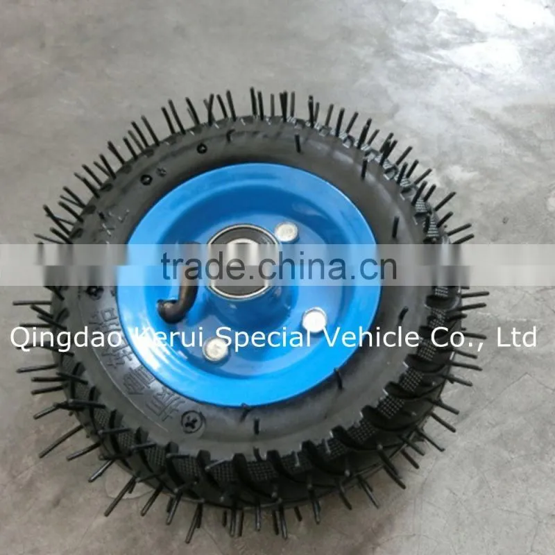 6x2 rubber wheel for trolley use 6"" pneumatic rubber wheel