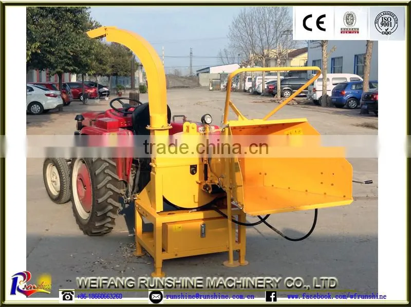 22HP diesel mobile wood chipper machine