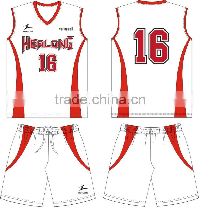 sublimation custom volleyball uniform wholesale jersey
