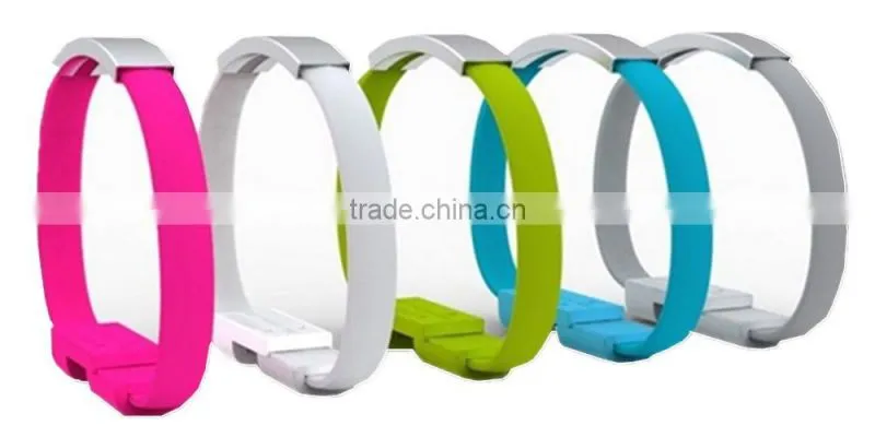 Fashionable and Creative Wristband Micro usb Data transfer & Charging cable for Android