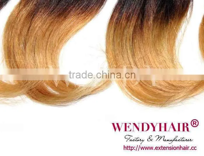 Cheap Malaysian Hair Ombre Style Black and Blonde