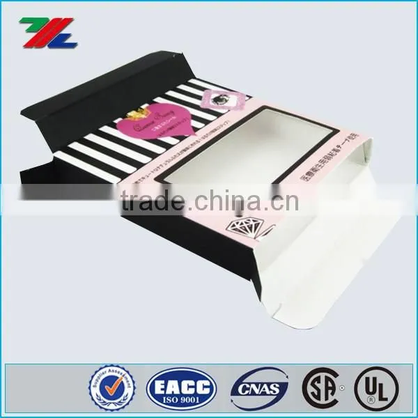 Custom design cheap color box with window