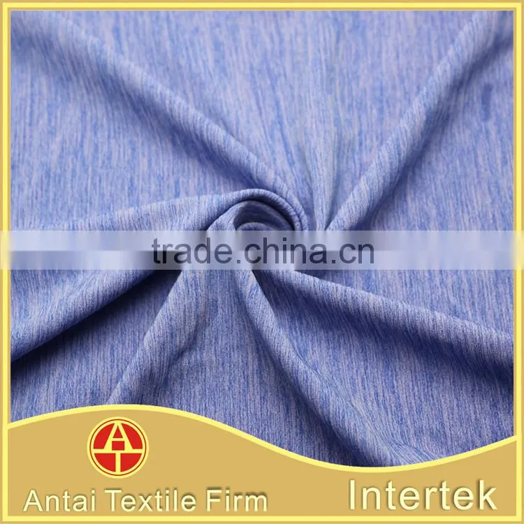 Breathable yarn dye cotton touch jersey fabric for leggings sport fitness