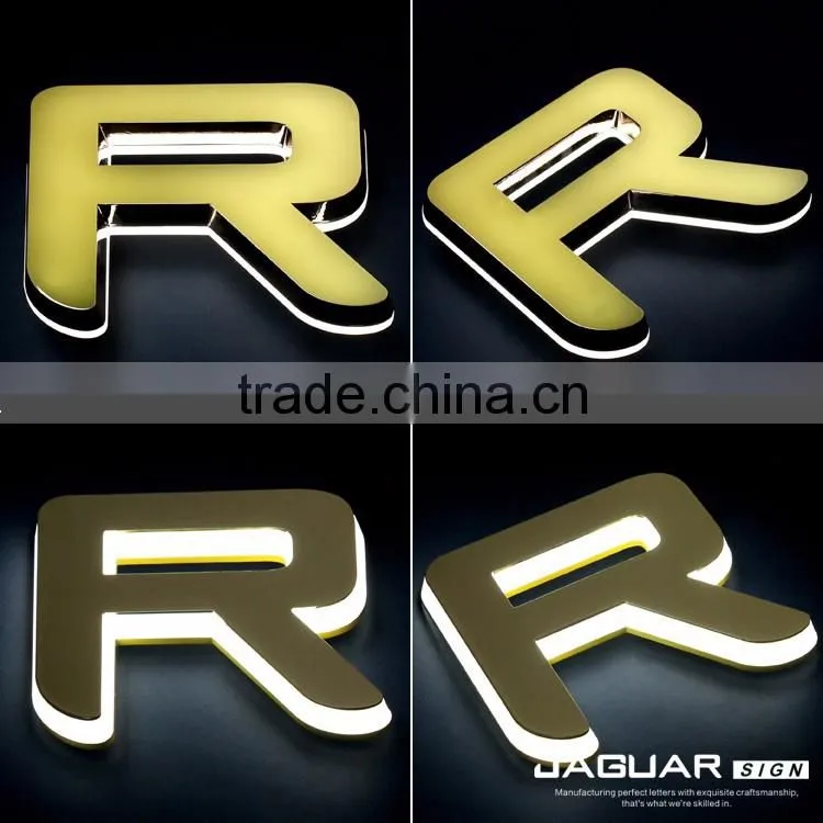 Manufacturer Supply Jaguar Custom Sign 3d Chrome letters & Numbers