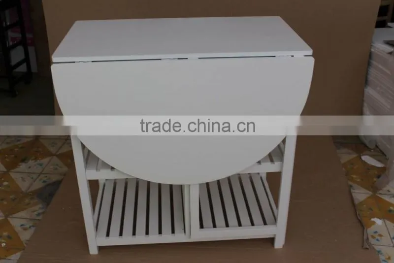 white foldable kitchen table