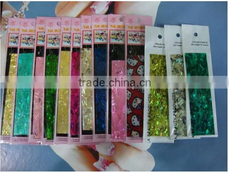Hot ! nail art decoration, shell sheet, fashionable design !!