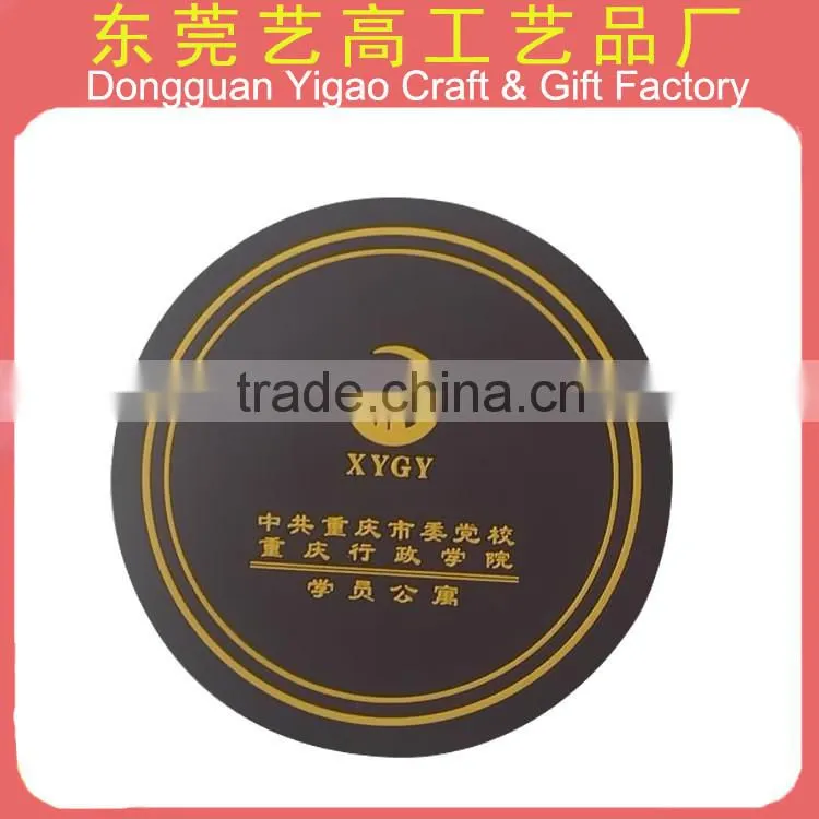 Personalize PVC club beer cup coaster for home decoration